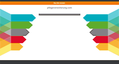 Desktop Screenshot of pflegeversicherung.com